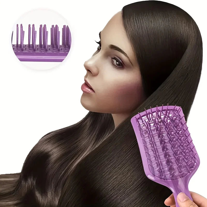1pcs detangling hair brush Anti-Static Hollow Out Hair Brush for Detangling Wet or Dry Hair