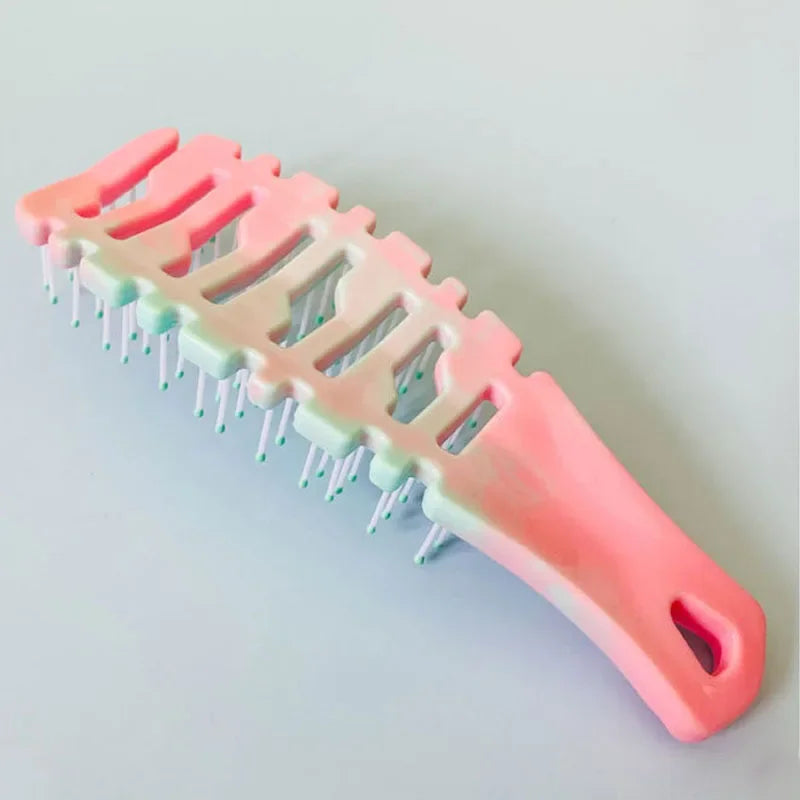 New Hollow Out Hair Massage Comb Hair Styling Detangler Brush Wet Dry Curly Hair